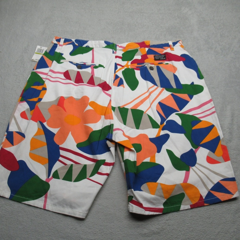 LRG Shorts Mens 44 Multicolor Choppa Denim Jean Zip Fly Drawstring Waist NWD - Picture 4 of 16